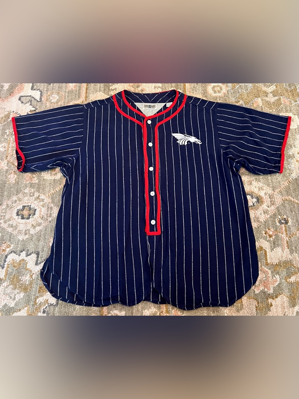 Hutchinson Blue Dragons Vintage Baseball Jersey 28 Men’s Size XXL Color Navy